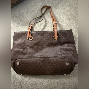 Michael Kors Chocolate Brown Tote Bag